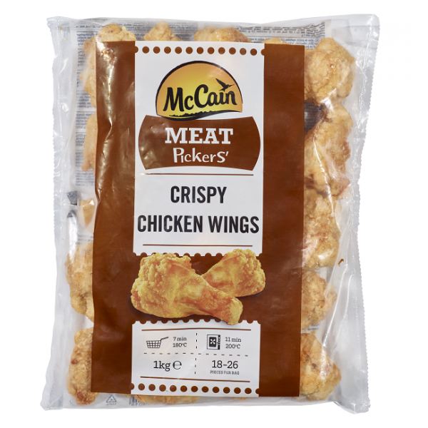 Κοτόπουλο Φτερούγες Crispy Wings "McCain" (1 Kg τεμάχιο/5 τεμάχια στο κιβώτιο)