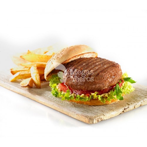Μπιφτέκι Burger 100% Βοδινό Κατεψυγμένο 160 gr/τεμάχιο "Μέγας Γύρος" (40 τεμάχια/6,4 Kg το κιβώτιο)
