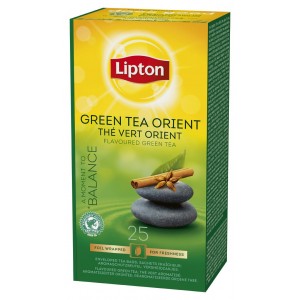 Τσάι Πράσινο Μπαχαρικά Ανατολής "Lipton" (1 πακέτο - 25 Φακελάκια Χ 1.3 gr /6 πακέτα στο κιβώτιο)
