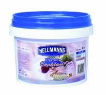 Σαλτσα Κοκτείλ "Hellmann's" (3 lt τεμάχιο/3 τεμάχια στο κιβώτιο)