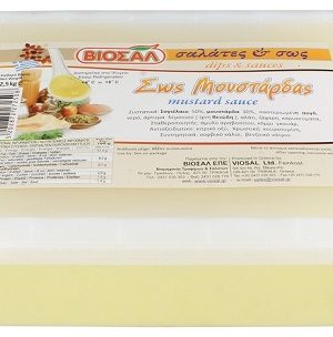 Σάλτσα Μουστάρδας "Βιοσάλ"(2,5 Kg τεμάχιο/4 τεμάχια στο κιβώτιο)