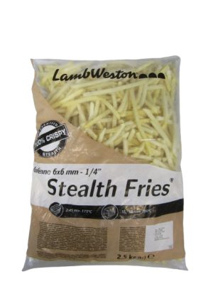 Πατάτα Προτηγανισμένη Κατεψυγμένη Stealth 6χ6 "Lamb Weston" (2.5 Kg τεμάχιο / 4 τεμάχια στο κιβώτιο)